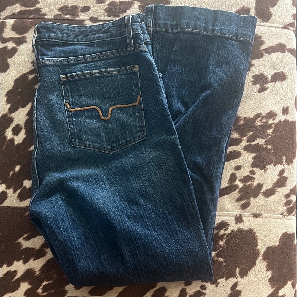 Kimes Ranch Women's Boot Cut Jeans - Dark Blue Denim
